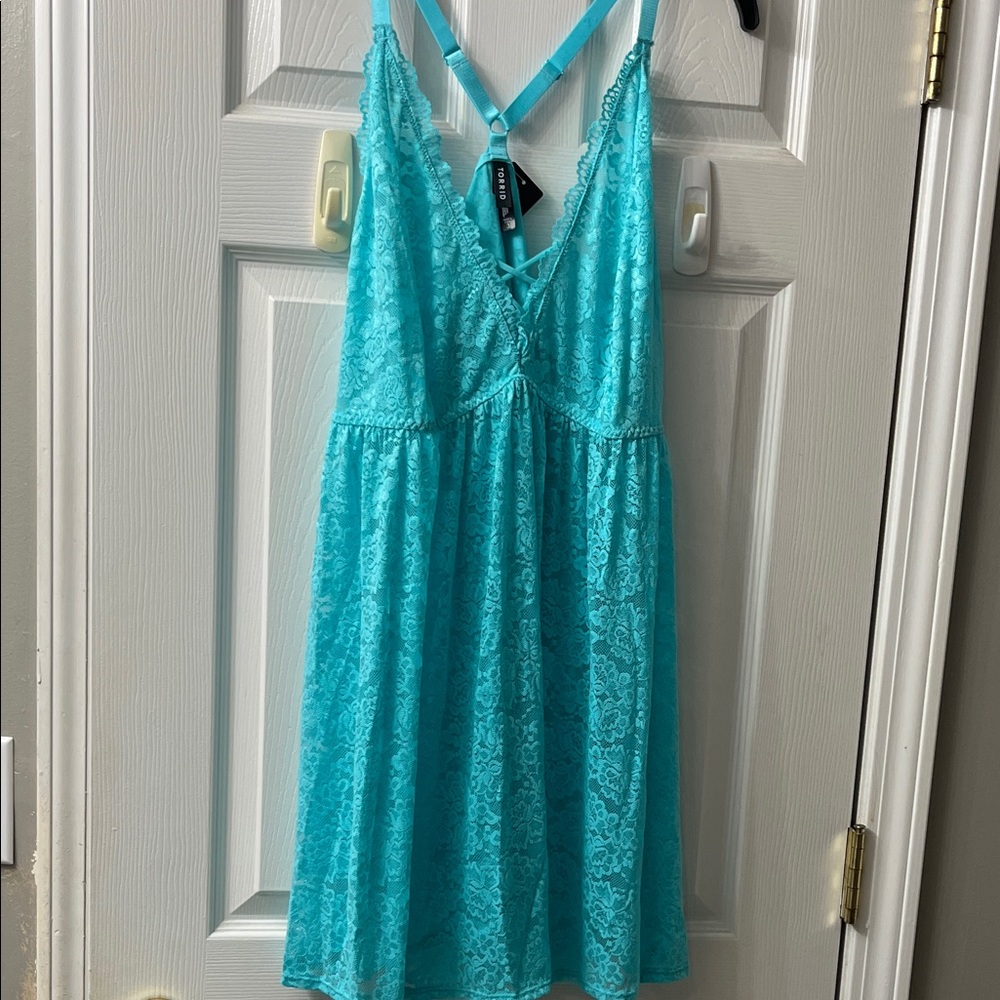 💝💝Torrid Aqua/Teal SEXY Lace Chemise💝💝